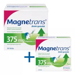 MAGNETRANS tiesioginės 375 mg granulės, 50 vnt