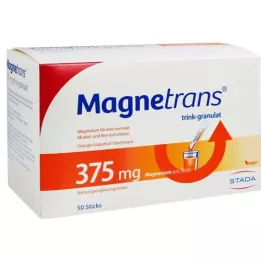 MAGNETRANS gėrimas 375 mg granulės, 50 vnt