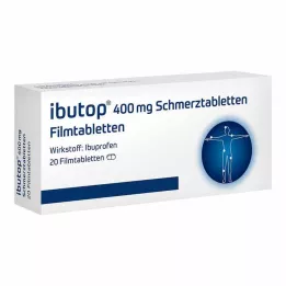 IBUTOP 400 mg skausmą malšinančių vaistų plėvele dengtos tabletės, 20 vnt