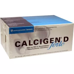 CALCIGEN D forte 1000 mg/880 I.E. šnypščiosios tabletės, 120 vnt