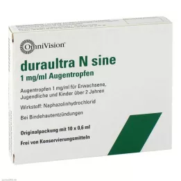 DURAULTRA N sine akių lašai, 10X0,6 ml