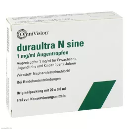 DURAULTRA N sine akių lašai, 20X0,6 ml