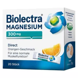BIOLECTRA Magnis 300 mg Direct Orange Sticks, 20 vnt