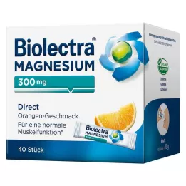 BIOLECTRA Magnis 300 mg Direct Orange Sticks, 40 vnt