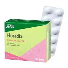 FLORADIX Iron 100 mg forte plėvele dengtos tabletės, 100 vnt