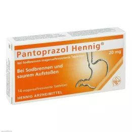 PANTOPRAZOL Hennig b.Hedbrennen 20 mg msr.Tabl., 14 St