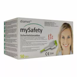 DIAMET lite apsauginiai lancetai 29 G 1,5 mm, 50 vnt