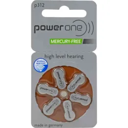 Baterijos Hör Powerone 312, 6 vnt