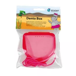 MIRADENT Petnešėlių dėžutė Dento Box I rožinė, 1 vnt