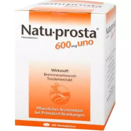 NATUPROSTA 600 mg uno plėvele dengtos tabletės, 100 vnt