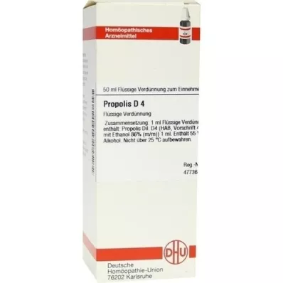 PROPOLIS D 4 skiedimas, 50 ml