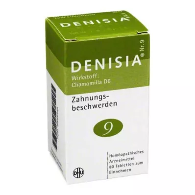 DENISIA 9 Dantų dygimo tabletės, 80 vnt