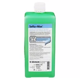 SOFTA MAN Rankų dezinfekcijos dozatoriaus buteliukas, 1000 ml