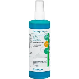 SOFTASEPT N spalvotas purškiamas buteliukas, 250 ml