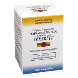 SCHWARZKÜMMELÖL Immerfit kapsulės, 120 vnt