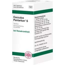 COCCULUS PENTARKAN S tabletės, 200 vnt