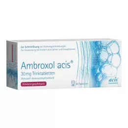 AMBROXOL acis 30 mg geriamosios tabletės, 40 vnt