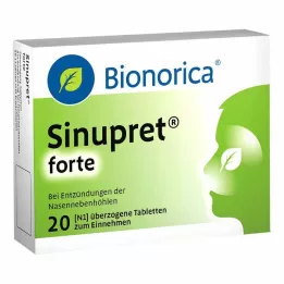 SINUPRET forte dengtos tabletės, 20 vnt