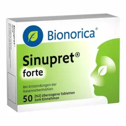 SINUPRET forte dengtos tabletės, 50 vnt