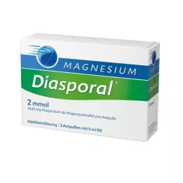 MAGNESIUM DIASPORAL 2 mmol ampulės, 5X5 ml