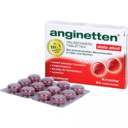 ANGINETTEN dolo ūminės gerklės pastilės, 24 vnt