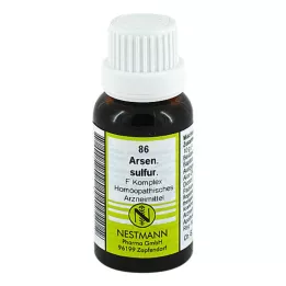 ARSENICUM SULFURICUM F kompleksas Nr.86 skiedimas, 20 ml