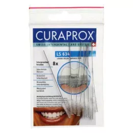 CURAPROX LS 634 Smulkus tarpdančių šepetėlis, 8 vnt