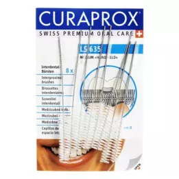 CURAPROX LS 635 Tarpdančių šepetėlis medium, 8 vnt