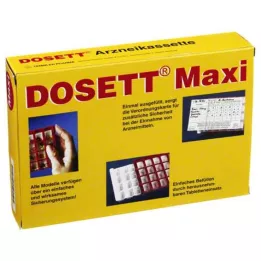 DOSETT Maxi Medicine Cassette raudona, 1 vnt