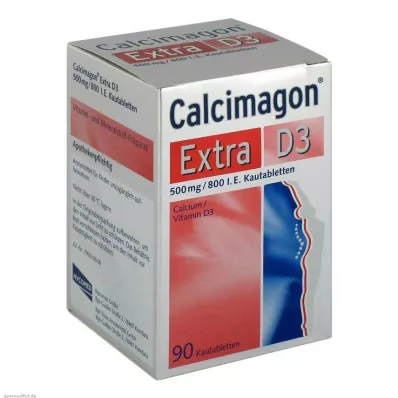 CALCIMAGON Ekstra D3 kramtomosios tabletės, 90 vnt CALCIMAGON Ekstra D3 kramtomosios tabletės, 90 vnt