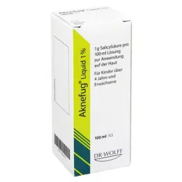 AKNEFUG skystas 1% tirpalas, 100 ml