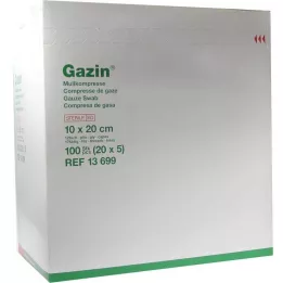 GAZIN Marlės komp.10x20 cm sterilus 12 sluoksnių itin didelis, 20x5 vnt