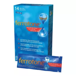 FERROTONE Geležies maišeliai, 14X20 ml