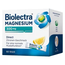 BIOLECTRA Magnis 300 mg Tiesioginės citrinos lazdelės, 60 vnt