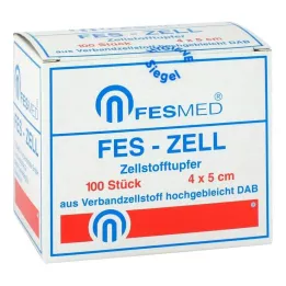 ZELLSTOFFTUPFER FES ZELL 4x5 cm labai balintas, 100 vnt