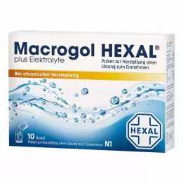 MACROGOL HEXAL plius elektrolitai Plv.z.H.e.L.z.E., 10 vnt