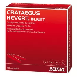 CRATAEGUS HEVERT injekcinės ampulės, 100 vnt
