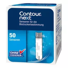 CONTOUR „Next Sensors“ bandymo juostelės, 50 vnt