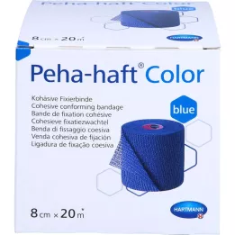 PEHA-HAFT Spalva Fixierb.be latekso 8 cmx20 m mėlyna, 1 vnt