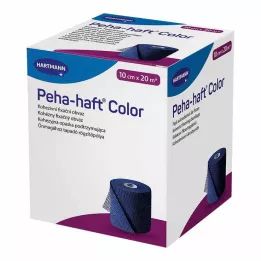 PEHA-HAFT Spalvota tvirtinimo juosta be latekso 10 cm x 20 m mėlyna, 1 vnt
