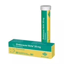 ZINKBRAUSE Verla 25 mg putojančios tabletės, 20 valandų
