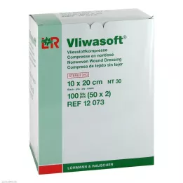 VLIWASOFT Neaustiniai kompresai 10x20 cm sterilūs 6l., 50X2 vnt