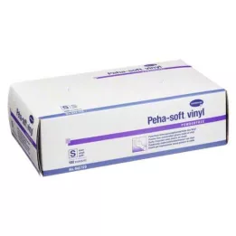 PEHA-SOFT Vinilinės pirštinės be pudros S, 100 vnt