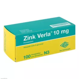ZINK VERLA 10 mg plėvele dengtos tabletės, 100 vnt