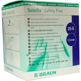 SOLOFIX „Safe Fine“ lancetai 25 Gx1,5 mm, 200 vnt