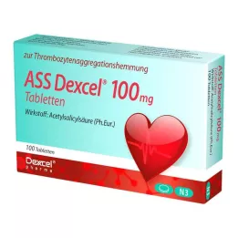 ASS Dexcel 100 mg tabletės, 100 vnt