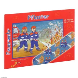 KINDERPFLASTER Priešgaisrinės tarnybos užrašai, 10 vnt