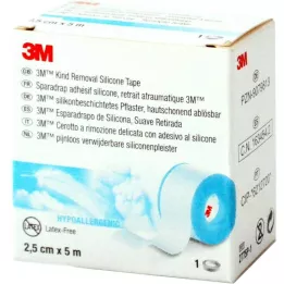 3M silikonu dengtas tinkas 2,5 cm x 5 m rulonas, 1 vnt