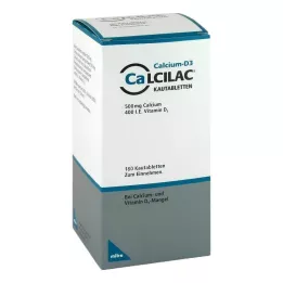 CALCILAC Kramtomosios tabletės, 180 vnt