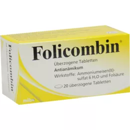 FOLICOMBIN dengtos tabletės, 20 vnt